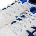 Asics 350 Not Out FF  Leather Full Spike Cricket Shoes White Tuna Blue