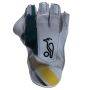 Kookaburra Pro Players White Green Yellow Wicket Keeping Gloves