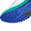 Thrax Hoop Cricket Rubber Stud Cricket Shoes White Blue Sea green