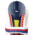 Thrax Ultra Light Molded Batting Pads Color White (Yellow Red Backside) (Mens Size Right And Left handed)