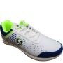 SG Yorker White Royal Blue Lime Cricket Shoes