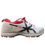 Tyka Stunner 160 Rubber Stud Cricket Shoes White Red