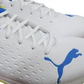 Puma 22.2 Spike Cricket Shoes White Yellow Blaze Blue