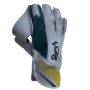 Kookaburra Pro Players White Green Yellow Wicket Keeping Gloves