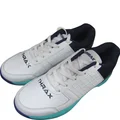 Thrax Hoop Cricket Rubber Stud Cricket Shoes White Blue Sea green
