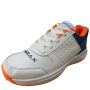 Thrax Aello Series Spike Cricket Shoes White Orange