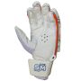 SM Leader Batting Gloves White and Black