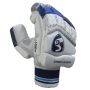 SG Maxilite Ultimate Batting Gloves White Blue (Mens Size Right-Handed)