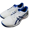 Asics 350 Not Out FF  Leather Full Spike Cricket Shoes White Tuna Blue