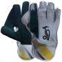 Kookaburra Pro Players White Green Yellow Wicket Keeping Gloves