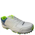 Thrax Aello Series Stud Cricket Shoes White Lime Camo