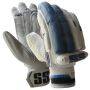 SS Player Edition Cricket Batting Gloves White and Blue (Mens Size Right-Handed)