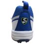 SG Sierra 2.0 Spike Cricket Shoes White Lime and Blue