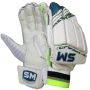 SM Hart Batting Gloves White and Black
