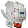 SM Leader Batting Gloves White and Black