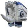 SG Maxilite Ultimate Batting Gloves White Blue (Mens Size Right-Handed)
