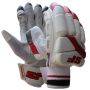 SF Test Cricket Batting Gloves White and Red 
