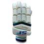 SF Pro Lite Cricket Batting Gloves White Green Full Size Right Hand batting gloves