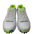 Thrax Aello Series Stud Cricket Shoes White Lime Camo