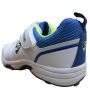 SG Sierra 2.0 Spike Cricket Shoes White Lime and Blue