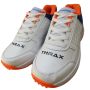 Thrax Aello Series Spike Cricket Shoes White Orange