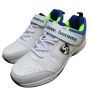SG Sierra 2.0 Spike Cricket Shoes White Lime and Blue