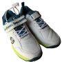 SG Century 6.0 Cricket Shoes  White Sea Green and Fluo Green