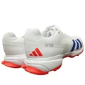 Adidas 22 YDS Spike Cricket Shoes Cloud White Lucid Blue Solar Red