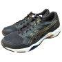 Asics Gel Rocket 11 Badminton Shoes Black and Pure Gold Color