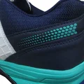 Thrax Hoop Cricket Rubber Stud Cricket Shoes White Blue Sea green