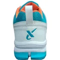 Thrax Brace Rubber Cricket Stud Shoes White Turquoise Orange