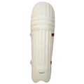 Thrax Ultra Light Molded Batting Pads Color White (Black Gray Backside) (Mens Size Right And Left Handed) 