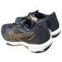 Asics Gel Rocket 11 Badminton Shoes Black and Pure Gold Color