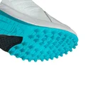 Thrax Brace Rubber Cricket Stud Shoes White Turquoise Orange