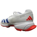 Adidas 22 YDS Spike Cricket Shoes Cloud White Lucid Blue Solar Red