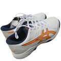 Asics Gel Peake 2 Cricket Shoes White Stadium Orange 