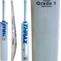 Thrax Grand Edition English Willow Cricket Bat (Size-6 Short Handle)