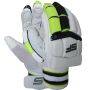 SF Test Pro Cricket Batting Gloves White Black lime