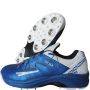 Sega Star Impact Power Pro Spike Cricket Shoes White Blue