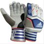 Adidas Elite V1 Cricket Batting Gloves White and Blue