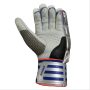 Adidas Elite V1 Cricket Batting Gloves White and Blue