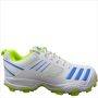 Adidas Mens Crihase Stud Cricket Shoes FTW White Pul Blue Aciyel