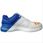 Adidas AdiPower Vector Spike Cricket Shoes White Blue and Orange
