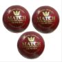 Aj Match Cricket Ball Set of 3 Ball Red
