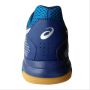 ASICS Gel Rocket 8 Badminton Shoes Indigo Blue Silver and white