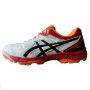 Asics Gel Peake 5 Cricket Shoes White Black and Red