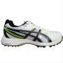 Asics Gel Gully 6 Full Spike Cricket Shoes White and Black