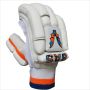 BAS Pro Cricket Batting Gloves White Orange