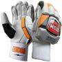 BDM Dynamic Super Cricket Batting Gloves White Black and Orange