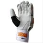 BDM Dynamic Super Cricket Batting Gloves White Black and Orange